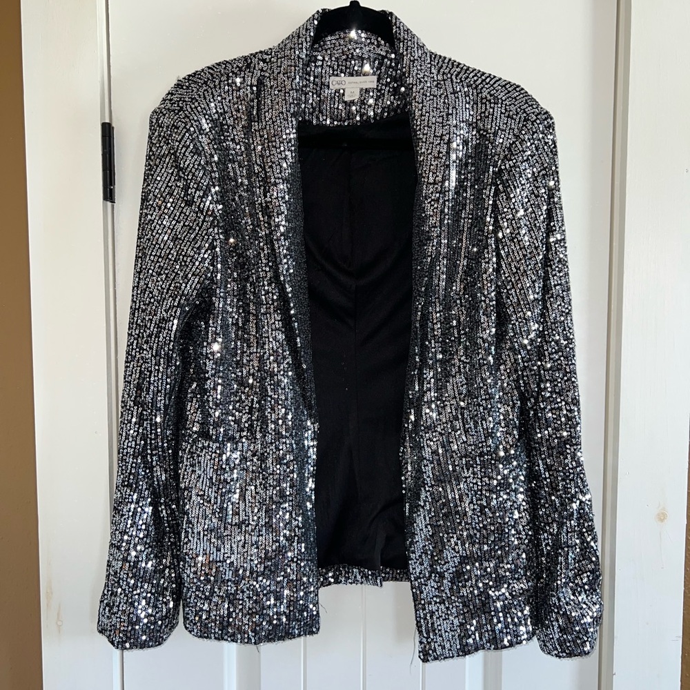 Silver Sequin Women's Jacket